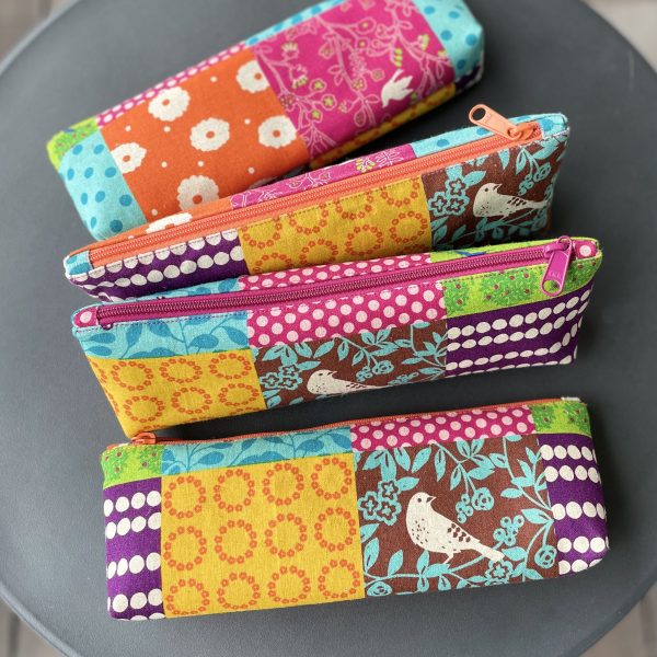 Bird - Orange Zipper Pouch - HOHA