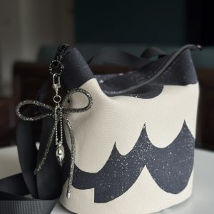 Navy Sailcloth Bucket Bag
