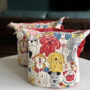 Colourful Dogs Bucket Bag