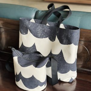 Navy Sailcloth Bucket & Tote Bag