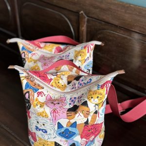 Colourful Cats Bucket Bag