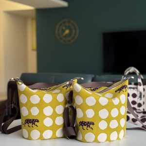 Leopards & Dots Bucket Bag